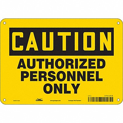 Safety Sign 7 in x 10 in Aluminum