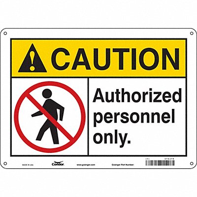 Safety Sign 10 inx14 in Aluminum