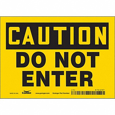K1879 Safety Sign 5 inx7 in Vinyl