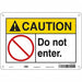 Safety Sign 7 in x 10 in Aluminum