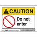 Safety Sign 3.5in x 5in Vinyl