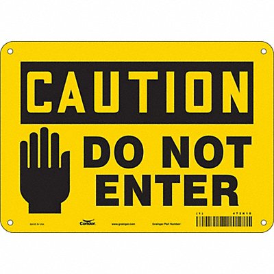 Safety Sign 7 inx10 in Polyethylene