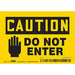 Safety Sign 3.5in x 5in Vinyl