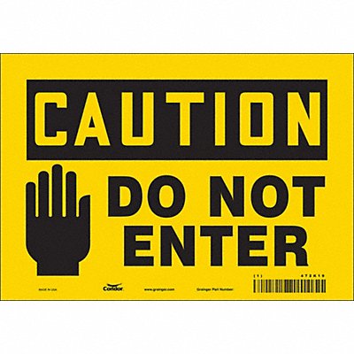 Safety Sign 7 inx10 in Vinyl