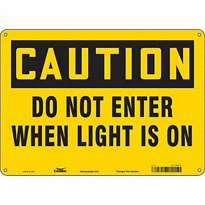 Safety Sign 10 inx14 in Aluminum