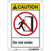 Safety Sign 10 in x 7 in Aluminum