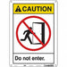 Safety Sign 14 in x 10 in Polyethylene