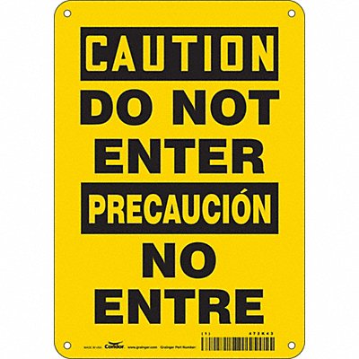 Safety Sign 10 inx7 in Aluminum