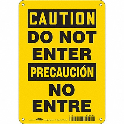 Safety Sign 10 inx7 in Polyethylene