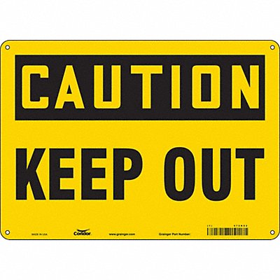 Safety Sign 10 in x 14 in Vinyl