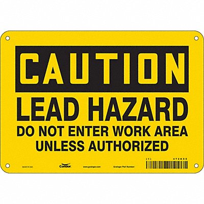 Safety Sign 7 inx10 in Polyethylene