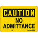 Safety Sign 7 in x 10 in Aluminum