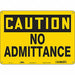 Safety Sign 10 in x 14 in Aluminum