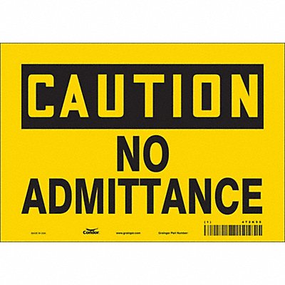 Safety Sign 7 in x 10 in Vinyl
