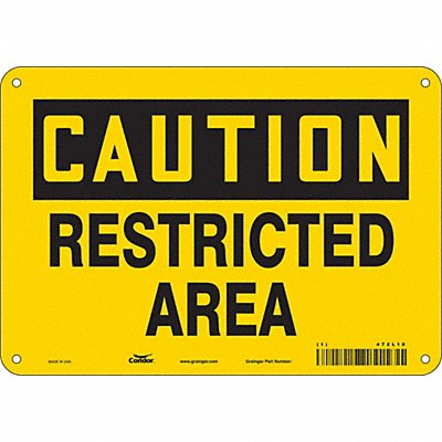 Safety Sign 7 inx10 in Polyethylene