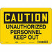 Safety Sign 7 inx10 in Polyethylene