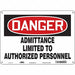 Safety Sign 10 inx14 in Polyethylene
