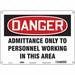 Safety Sign 10 inx14 in Aluminum