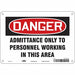Safety Sign 7 inx10 in Polyethylene