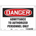 Safety Sign 7 inx10 in Polyethylene