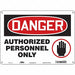 Safety Sign 10 inx14 in Polyethylene