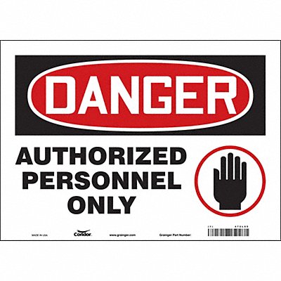 Safety Sign 10 inx14 in Vinyl