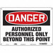 Safety Sign 10 inx14 in Aluminum