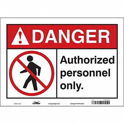Safety Sign 10 inx14 in Vinyl
