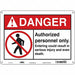 Safety Sign 10 inx14 in Vinyl
