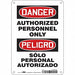 Safety Sign 10 inx7 in Aluminum