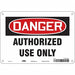 Safety Sign 7 inx10 in Polyethylene