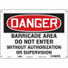 Safety Sign 10 inx14 in Aluminum
