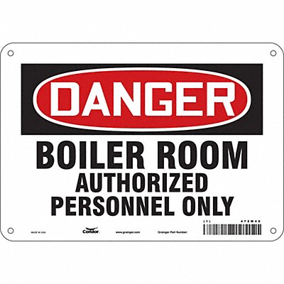 Safety Sign 7 inx10 in Polyethylene