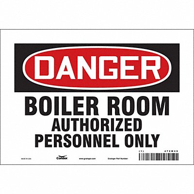 Safety Sign 7 inx10 in Vinyl