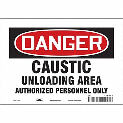 Safety Sign 7 in x 10 in Vinyl