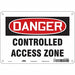 Safety Sign 7 inx10 in Polyethylene