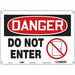 Safety Sign 10 inx14 in Polyethylene