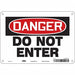 Safety Sign 7 in x 10 in Aluminum