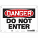 Safety Sign 7 inx10 in Polyethylene