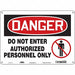Safety Sign 10 inx14 in Polyethylene