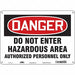K1920 Safety Sign 10 inx14 in Aluminum