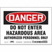 K1920 Safety Sign 5 inx7 in Vinyl