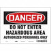 K1920 Safety Sign 7 in x 10 in Vinyl