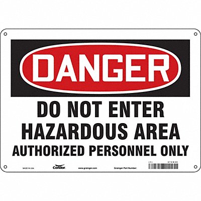 K1920 Safety Sign 10 inx14 in Vinyl