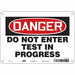 Safety Sign 7 in x 10 in Aluminum