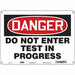 Safety Sign 10 inx14 in Aluminum