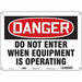 K1922 Safety Sign 10 inx14 in Polyethylene