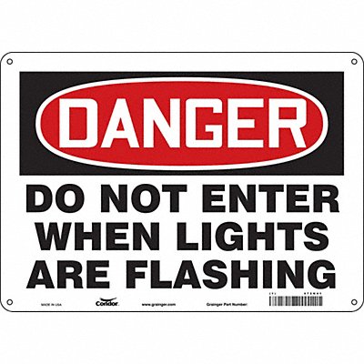 Safety Sign 10 inx14 in Aluminum