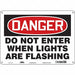 Safety Sign 10 inx14 in Polyethylene