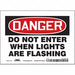 Safety Sign 5 in x 7 in Vinyl
